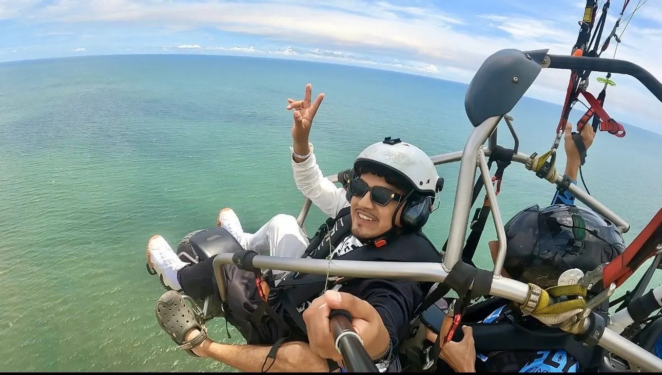 Paratrike sobre el Caribe